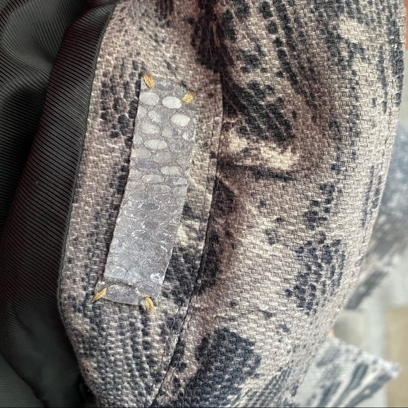 IF SIX WAS NINE Maniac Fited Blazer Jacket Hourglass Reptile Snake Asymmetrical - Picture 14 of 16